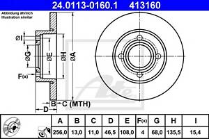 Тормозной диск для моделей: AUDI (100, 100,100,80,90)