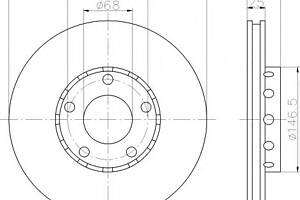 Тормозной диск для моделей: AUDI (100, 100,200,200,QUATTRO)