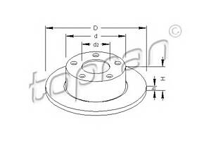 Тормозной диск для моделей: AUDI (100, 100,A6,A6,A6,A6), SKODA (SUPERB), VOLKSWAGEN (PASSAT,PASSAT,PASSAT,PASSAT)