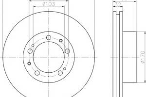 Тормозной диск для моделей: AUDI (80), PORSCHE (928)
