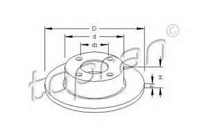 Тормозной диск для моделей: AUDI (80, 80,100,100,80,90,90)
