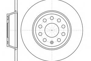 Тормозной диск для моделей: AUDI (A3, A3,A3,A3,Q3), SEAT (ALTEA,TOLEDO,LEON,ALTEA,ALHAMBRA), SKODA (OCTAVIA,OCTAVIA,SU