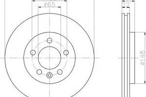 Тормозной диск для моделей: AUDI (A3, TT,TT), SEAT (TOLEDO,LEON), SKODA (OCTAVIA,OCTAVIA), VOLKSWAGEN (GOLF,GOLF,NEW,B