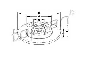 Тормозной диск для моделей: AUDI (A4, A4,A4,A4), SEAT (EXEO,EXEO)