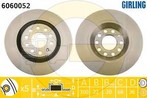 Тормозной диск для моделей: AUDI (A4, A4,A4,A4,A4)