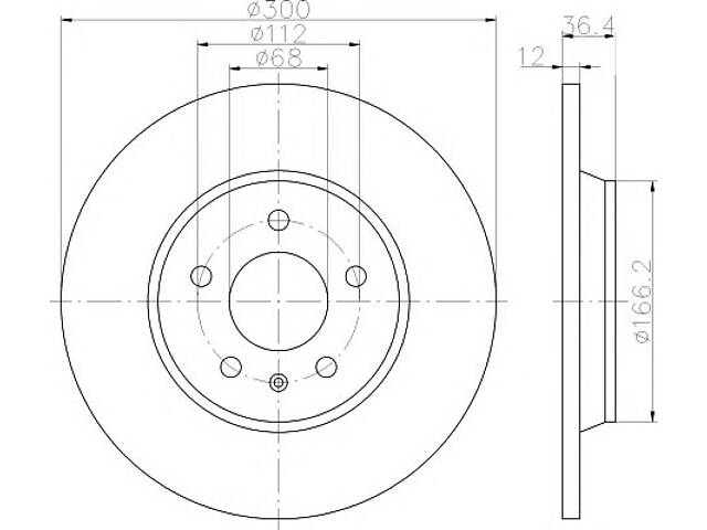 Тормозной диск   для моделей: AUDI (A5, A4,A4,Q5,A5,A4,A5,A7,A6,A6), AUDI (FAW) (A4L,Q5)