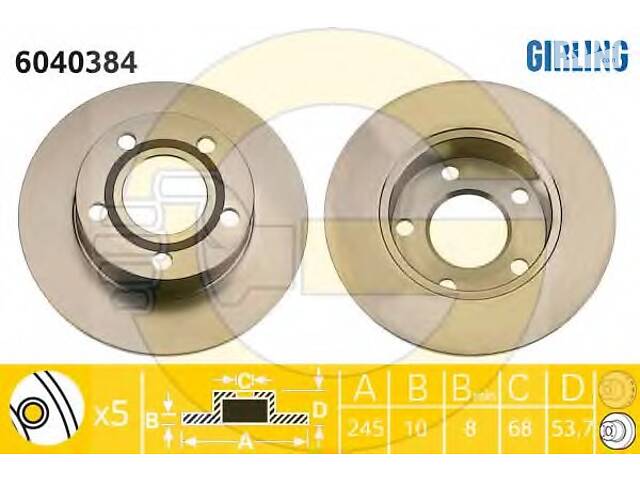 Тормозной диск для моделей: AUDI (A6)