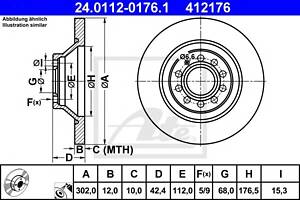 Тормозной диск   для моделей: AUDI (A6)
