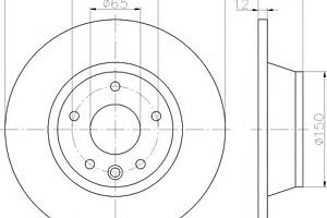 Тормозной диск для моделей: AUDI (TT, TT,TT)
