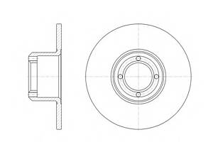 Тормозной диск для моделей: AUSTIN (METRO), MG (METRO), ROVER (MINI)