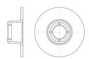 Тормозной диск для моделей: AUSTIN (METRO), MG (METRO), ROVER (MINI)