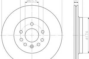 Тормозной диск для моделей: CADILLAC (BLS, BLS), CHEVROLET (VECTRA,VECTRA), FIAT (CROMA), HOLDEN (VECTRA,VECTRA), OPEL