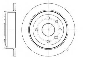 Тормозной диск для моделей: CHEVROLET (EVANDA), DAEWOO (EVANDA)