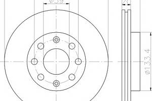 Тормозной диск для моделей: CHEVROLET (KALOS, KALOS,AVEO,SPARK,AVEO,LOVA,SPARK,AVEO,AVEO), CHEVROLET (SGM) (AVEO), DAE