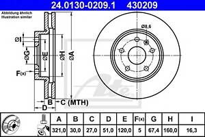 Тормозной диск для моделей: CHEVROLET (MALIBU, TRACKER), OPEL (INSIGNIA,INSIGNIA,INSIGNIA), SAAB (9-5), VAUXHALL (INSI