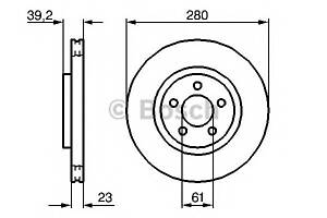 Тормозной диск для моделей: CHRYSLER (NEON, PT-CRUISER,PT-CRUISER), DODGE (NEON,NEON)
