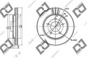 Тормозной диск для моделей: CHRYSLER (VOYAGER, VOYAGER), DODGE (CARAVAN,CARAVAN), PLYMOUTH (VOYAGER)