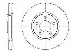 Тормозной диск для моделей: CHRYSLER (VOYAGER, VOYAGER,GRAND), DODGE (CARAVAN), JEEP (CHEROKEE)