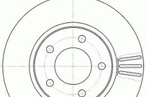 Тормозной диск для моделей: CHRYSLER (VOYAGER, VOYAGER,GRAND), DODGE (CARAVAN), PLYMOUTH (VOYAGER)