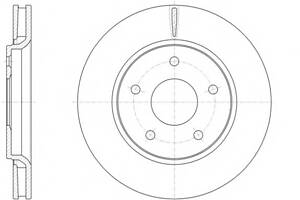 Тормозной диск для моделей: CHRYSLER (VOYAGER, VOYAGER,GRAND), DODGE (JOURNEY), FIAT (FREEMONT)