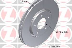 Тормозной диск для моделей: CHRYSLER (VOYAGER)