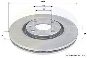 Гальмівний диск для моделей:CITROËN