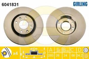 Тормозной диск для моделей: CITROËN (BERLINGO, BERLINGO,XSARA,XSARA,XSARA,XSARA,C5,C5,C3,C4,C4,C5,C5,C4,C4,BERLINGO,BE