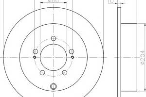 Тормозной диск для моделей: CITROËN (C-CROSSER, C-CROSSER,C4), MITSUBISHI (OUTLANDER,LANCER,LANCER,OUTLANDER), PEUGEOT