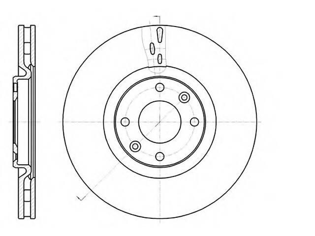 Тормозной диск для моделей: CITROËN (C4, C4,C4,DS4,DS5), PEUGEOT (308,308,308,3008,5008,208)