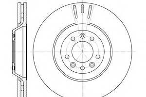 Тормозной диск для моделей: CITROËN (C6, C5,C5), PEUGEOT (607,407,407,407)