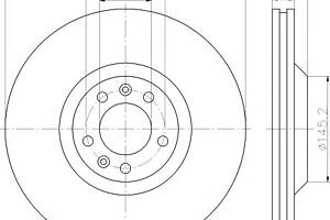 Тормозной диск для моделей: CITROËN (C6, C5,C5), PEUGEOT (607,407,407,407)