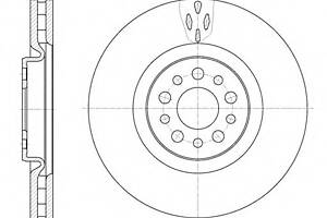 Диск гальмівний для моделей: CITROËN (C8), FIAT (ULYSSE), LANCIA (PHEDRA), PEUGEOT (807)