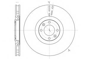 Диск гальмівний для моделей:CITROËN (DS4,DS5), PEUGEOT (308,308)