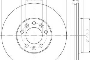 Тормозной диск для моделей: CITROËN (JUMPY, JUMPY), FIAT (SCUDO,SCUDO,SCUDO), PEUGEOT (EXPERT,EXPERT,EXPERT)