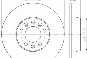Тормозной диск   для моделей: CITROËN (JUMPY, JUMPY), FIAT (SCUDO,SCUDO,SCUDO), PEUGEOT (EXPERT,EXPERT,EXPERT)