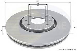 Гальмівний диск для моделей: CITROËN (XANTIA, XANTIA, XANTIA, XANTIA, C5, C5, C5, C5)