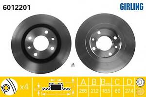 Тормозной диск для моделей: CITROËN (XANTIA, ZX,BX,BX,XANTIA,BERLINGO,BERLINGO,XSARA,XSARA,XANTIA,XANTIA,XSARA,XSARA),