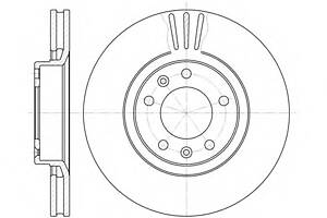 Диск гальмівний для моделей:CITROËN (XM,XM,XM,XM), PEUGEOT (605,508)