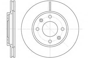 Гальмівний диск для моделей: CITROËN (ZX, AX, SAXO, XSARA, XSARA, XSARA, ZX), INNOCENTI (KORAL), PEUGEOT (106,205,205,205,30)