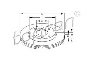 Гальмівний диск для моделей: CITROËN (ZX, AX, SAXO, XSARA, XSARA, ZX), PEUGEOT (106,205,306,306,306,106,206,306,206,206+)