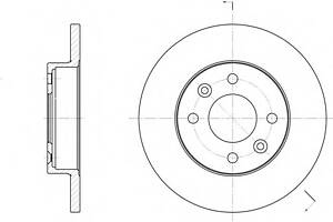 Тормозной диск для моделей: DACIA (1310, 1310,LOGAN,LOGAN,1410,1410,1210,LOGAN,LOGAN), RENAULT (RAPID,CLIO,11,TWINGO,1