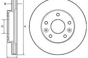 Тормозной диск   для моделей: DACIA (DUSTER)