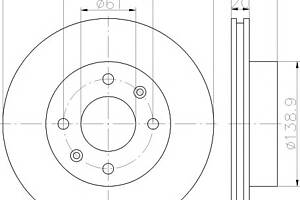 Диск гальмівний для моделей:DACIA (SOLENZA)