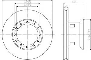 Тормозной диск для моделей: DAF (45, F)