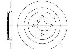 Диск гальмівний для моделей:DAIHATSU (CHARADE), TOYOTA (YARIS,YARIS)