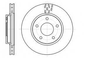 Диск гальмівний для моделей:DODGE (CALIBER), MITSUBISHI (LANCER,LANCER)