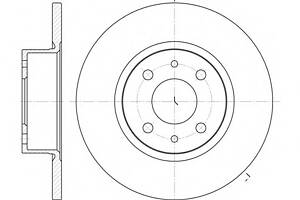 Гальмівний диск для моделей: FIAT (CROMA), LANCIA (THEMA)
