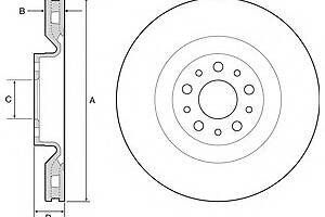 Тормозной диск для моделей: FIAT (DOBLO, DOBLO,DOBLO), OPEL (COMBO,COMBO), VAUXHALL (COMBO)
