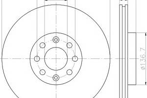 Тормозной диск для моделей: FIAT (PUNTO, PUNTO,PUNTO,PUNTO), OPEL (CORSA,CORSA,ADAM,CORSA), VAUXHALL (CORSA,CORSAVAN,A