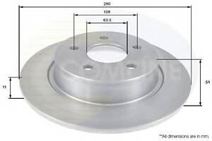 Тормозной диск для моделей: FORD (C-MAX, GRAND-C-MAX,KUGA,TRANSIT,TOURNEO,TRANSIT)